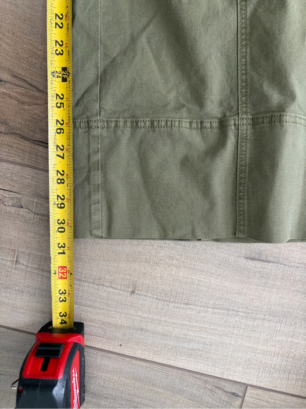 Anthropologie Maeve Utility High Rise Wide Leg Tailored Trousers Olive Green XS - Picture 11 of 12